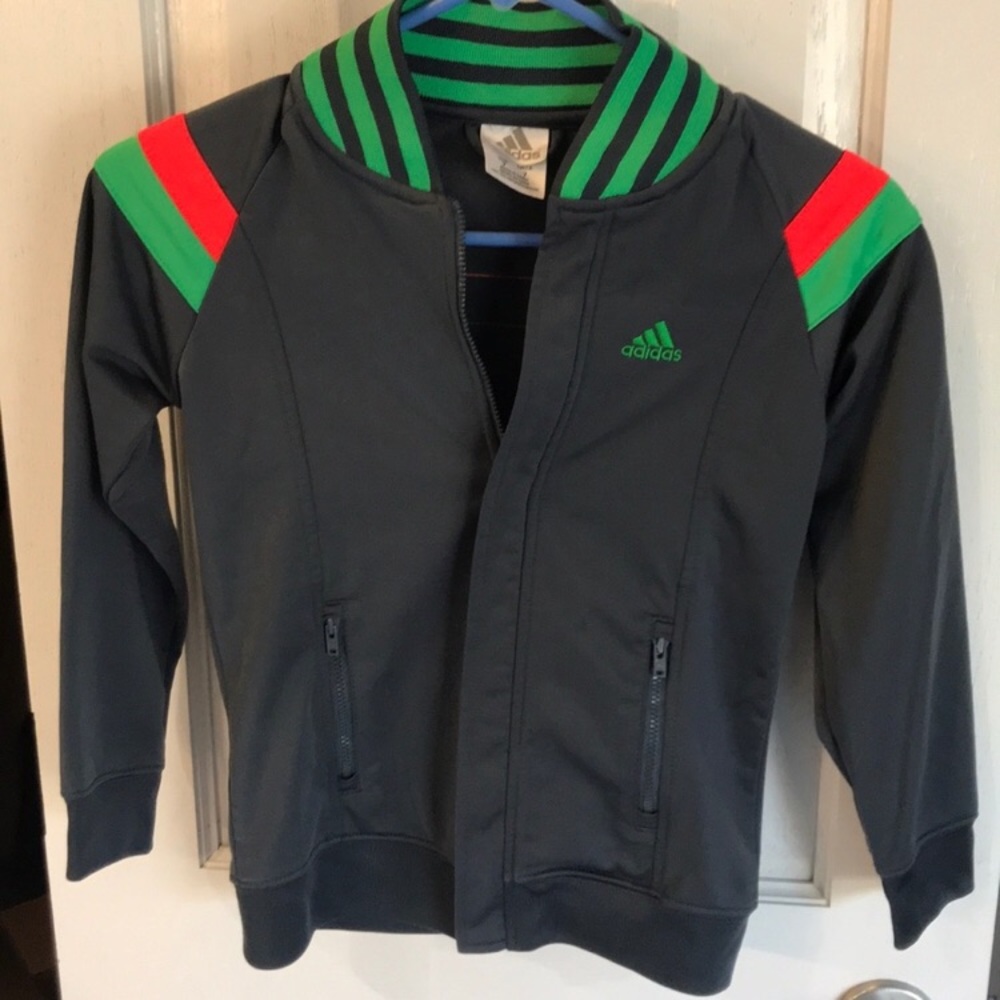 Adidas Zip up Jacket really cool colors sz 7